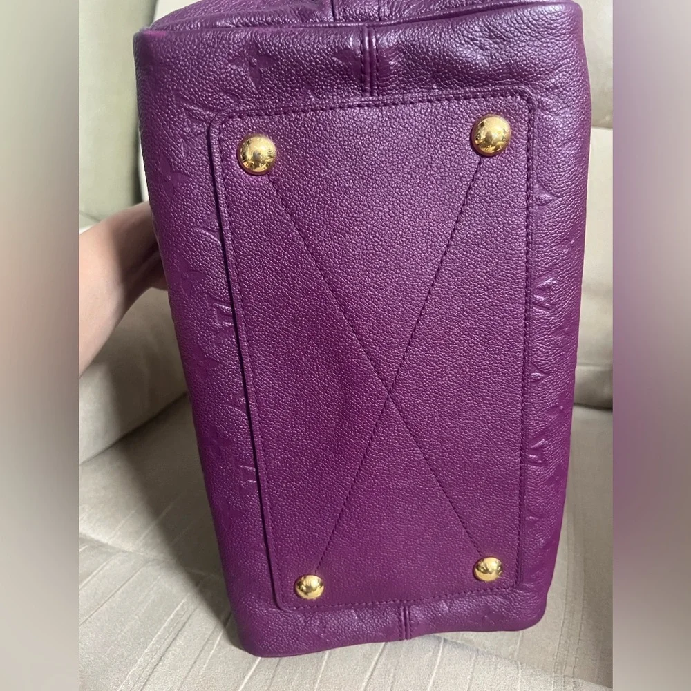 Louis Vuitton amethyst speedy empreinte  30 bag AUTHENTIC - Picture 3 of 15